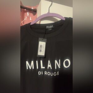 Milano Black and White Men's Tee
